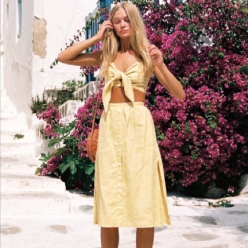 Faithful The Brand Seine skirt and De Fiori Top